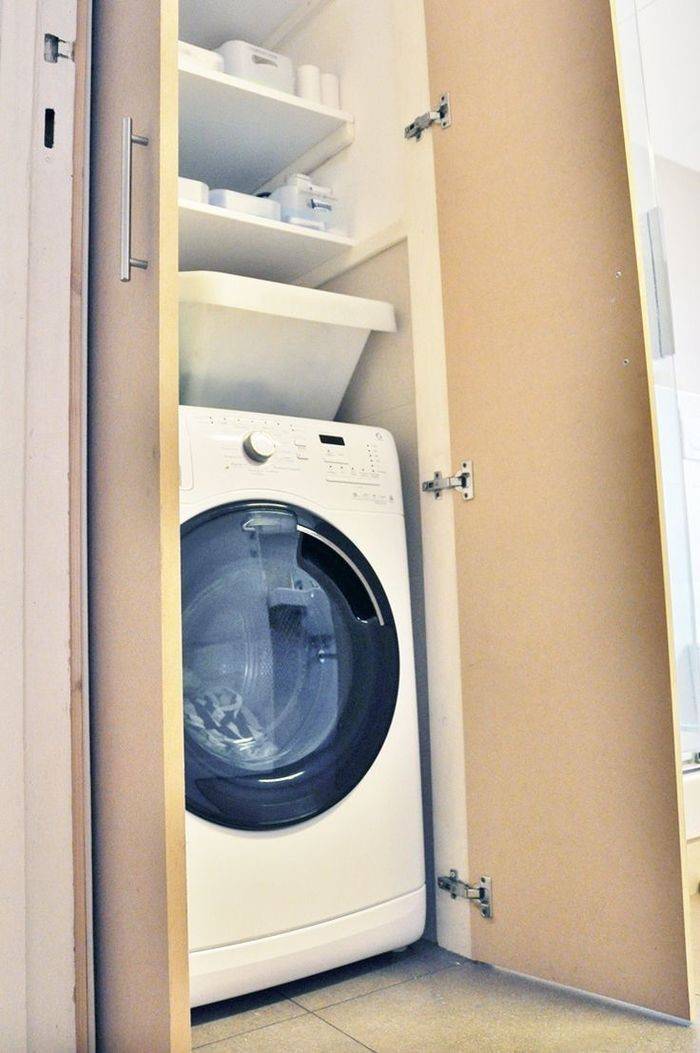 Просто фото: как спрятать стиральную машину