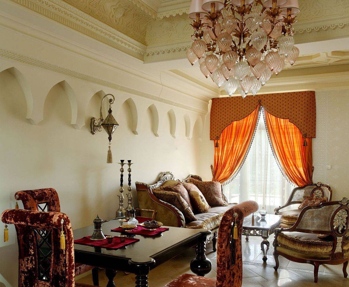 гостиная в стиле марокко