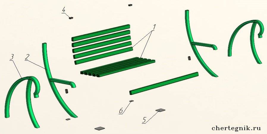 Как сделать скамейку на даче из профтрубы самостоятельно: чертежи лавочки