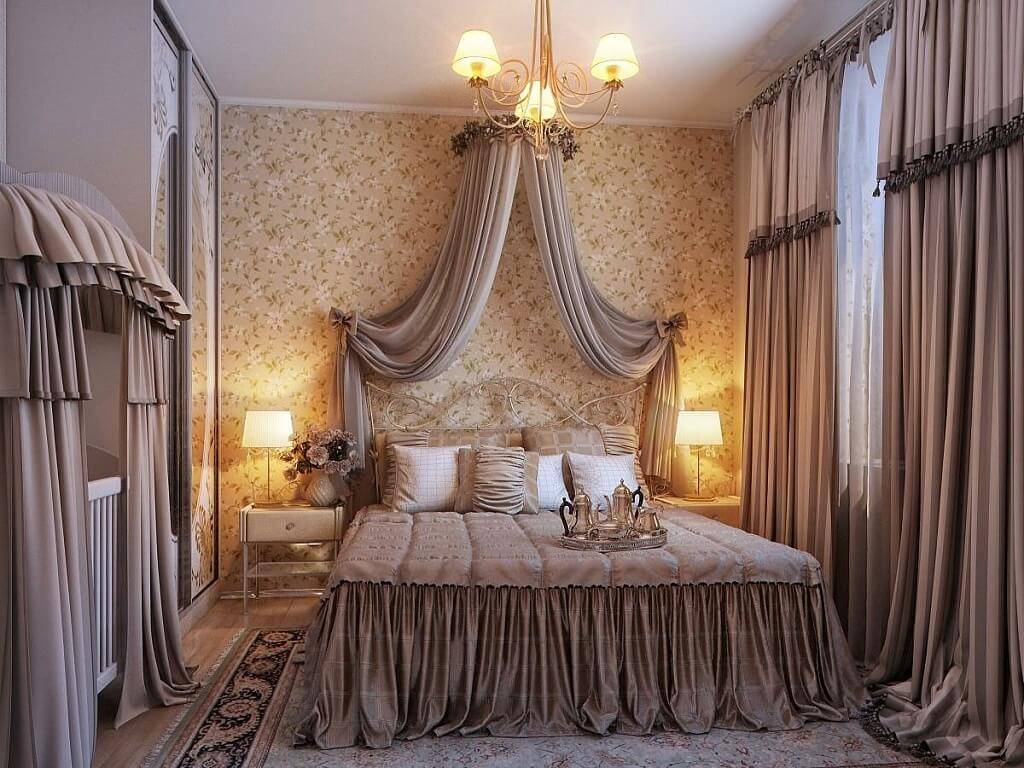 Фото штор в спальню в современном дизайне