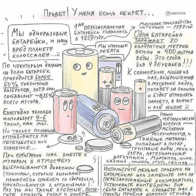 Почему нельзя выкидывать батарейки в мусорное ведро, чем это опасно