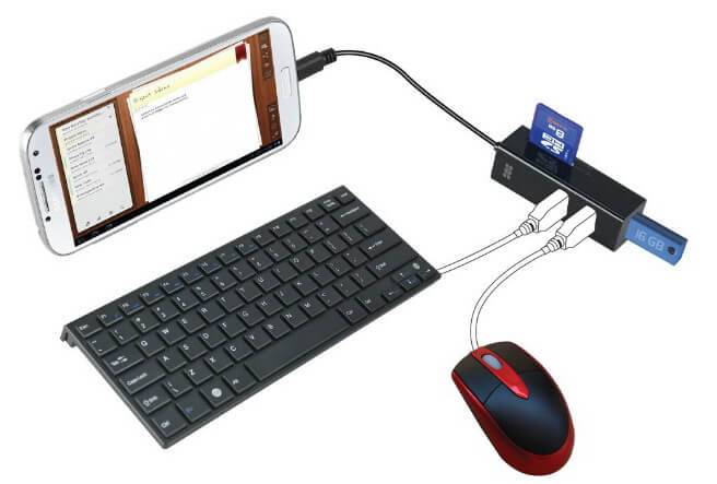 Как подключить клавиатуру и мышь к телефону