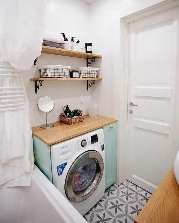 Особенности установки стиральной машины на кухне: решения для маленьких интерьеров (с фото)