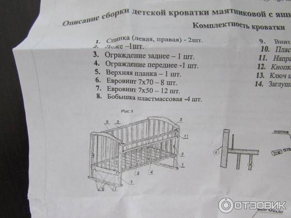 Подробная инструкция, как собрать детскую кроватку