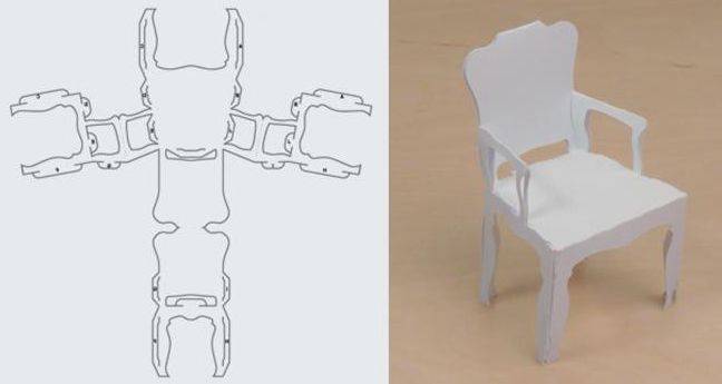 Как сделать стул оригами из бумаги. как сделать стул из бумаги