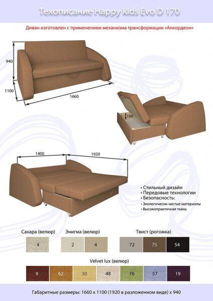 Схема сборки дивана аккордеона | мебельный журнал - все о мебели
