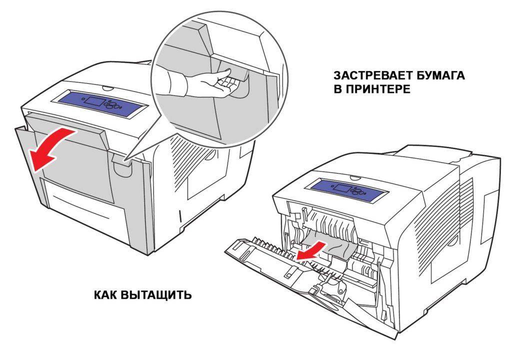 Принтер пишет замятие бумаги, хотя замятия нет: причины