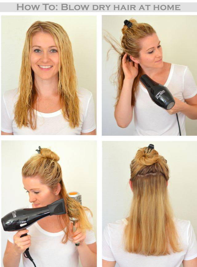 Как укладывать волосы феном и щеткой, фото и видео