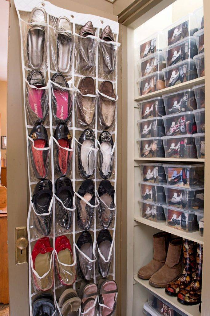 Способы хранения обуви в квартире: в шкафу, в коробках, органайзерах и даже на вешалках как хранить зимнюю и летнюю обувь, если в квартире мало места?