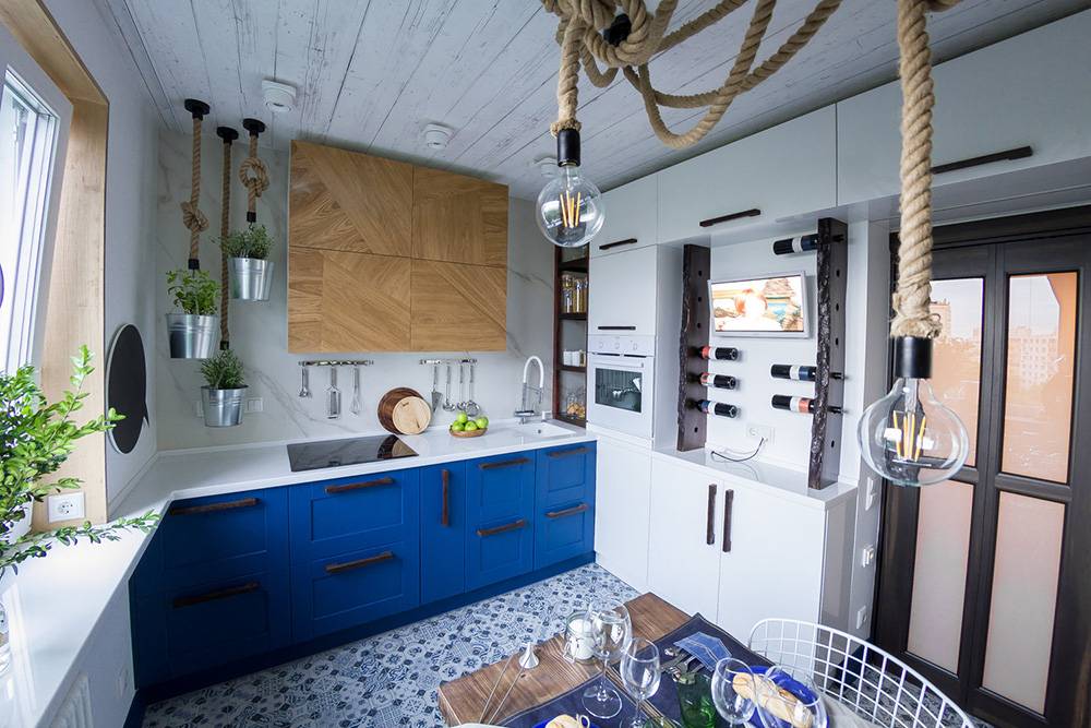 Кухня в морском стиле: 50 фото, гид по дизайну и ремонту
