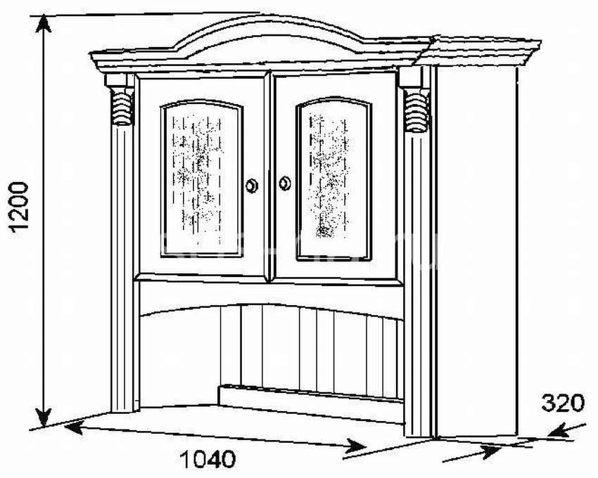 Чертежи буфета для кухни своими руками