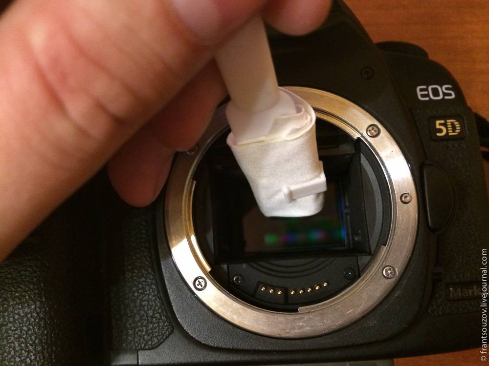 Как почистить матрицу фотоаппарата