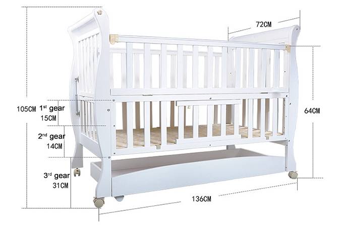 Размеры детской кроватки: основные требования к детским кроватям, разновидности моделей и зависимость размеров от возраста