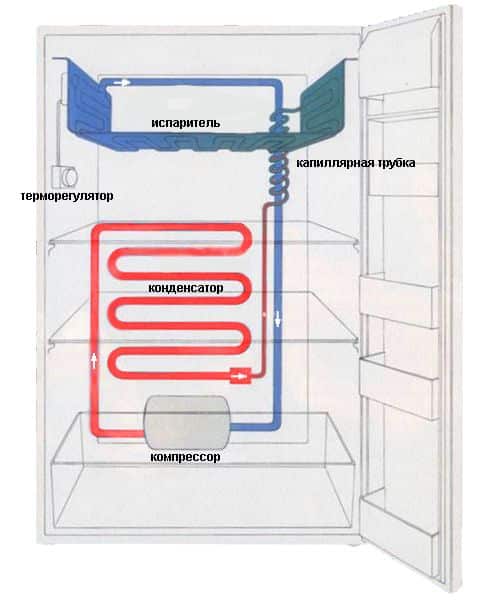 Принцип работы холодильника: устройство, компрессора, электрическая схема, как устроен, для новичка, простыми словами, действия, бытового, принципиальная