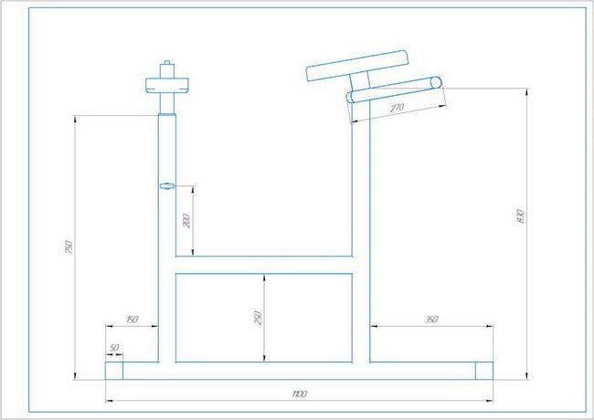 Скамья для гиперэкстензии своими руками чертежи и размеры