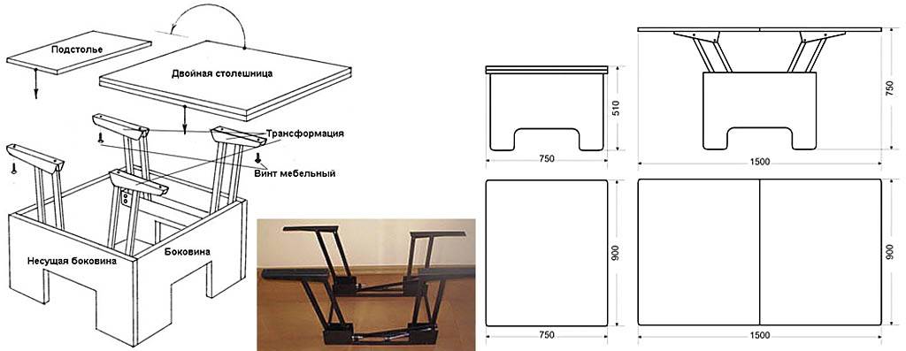 Мебель трансформер своими руками чертежи и схемы