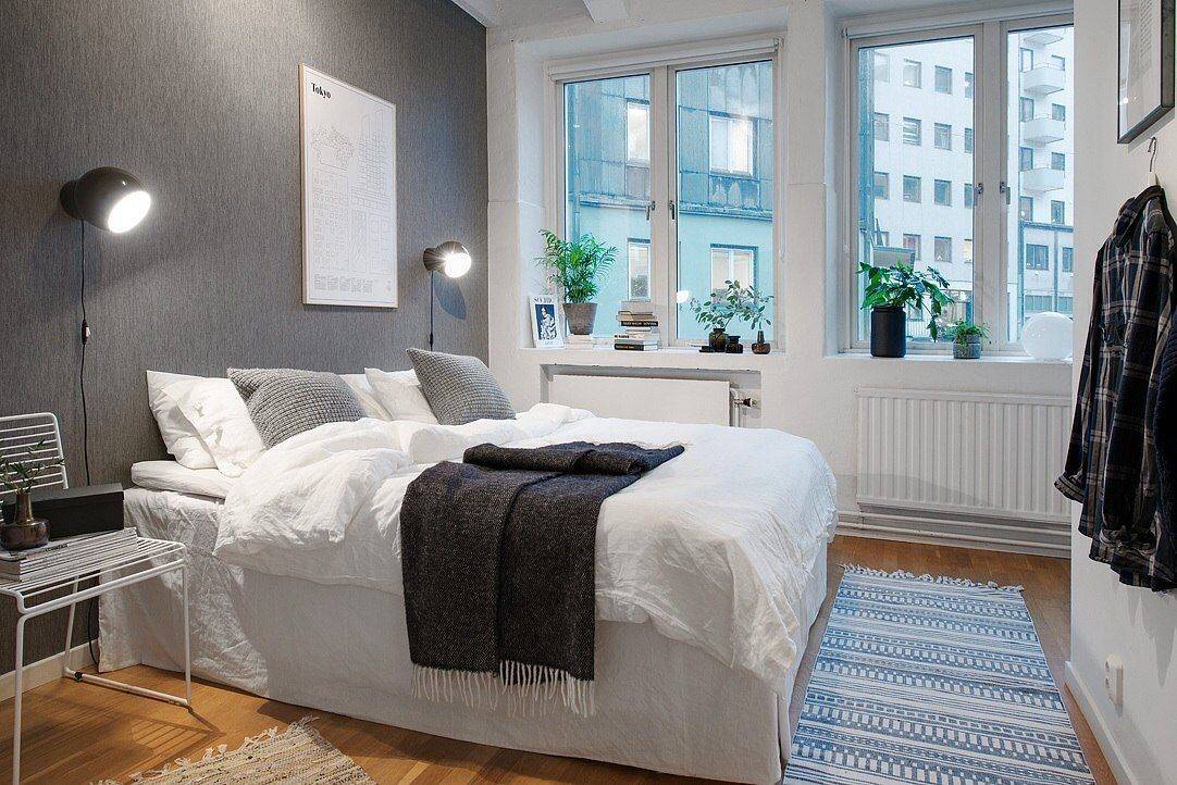 Интерьер спальни в скандинавском стиле: 50 фото