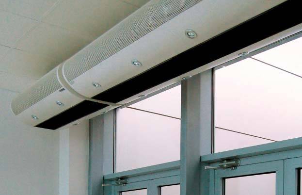 Вертикальные тепловые завесы. принцип работы и подбор тепловой завесы