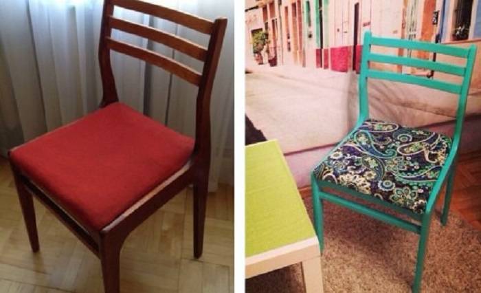 Оригинальные и полезные способы переделки старых стульев