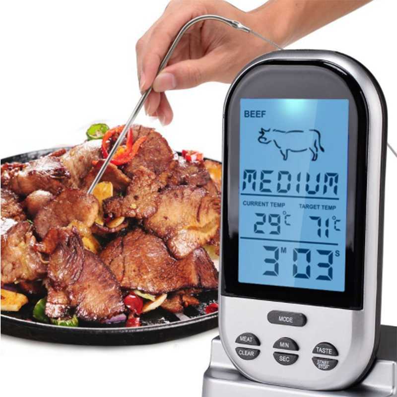 Термометр для мяса (электронный, цифровой и беспроводной) — как выбрать и пользоваться термощупом