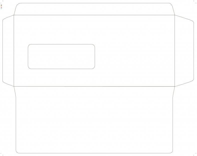 Конверт образец для печати
