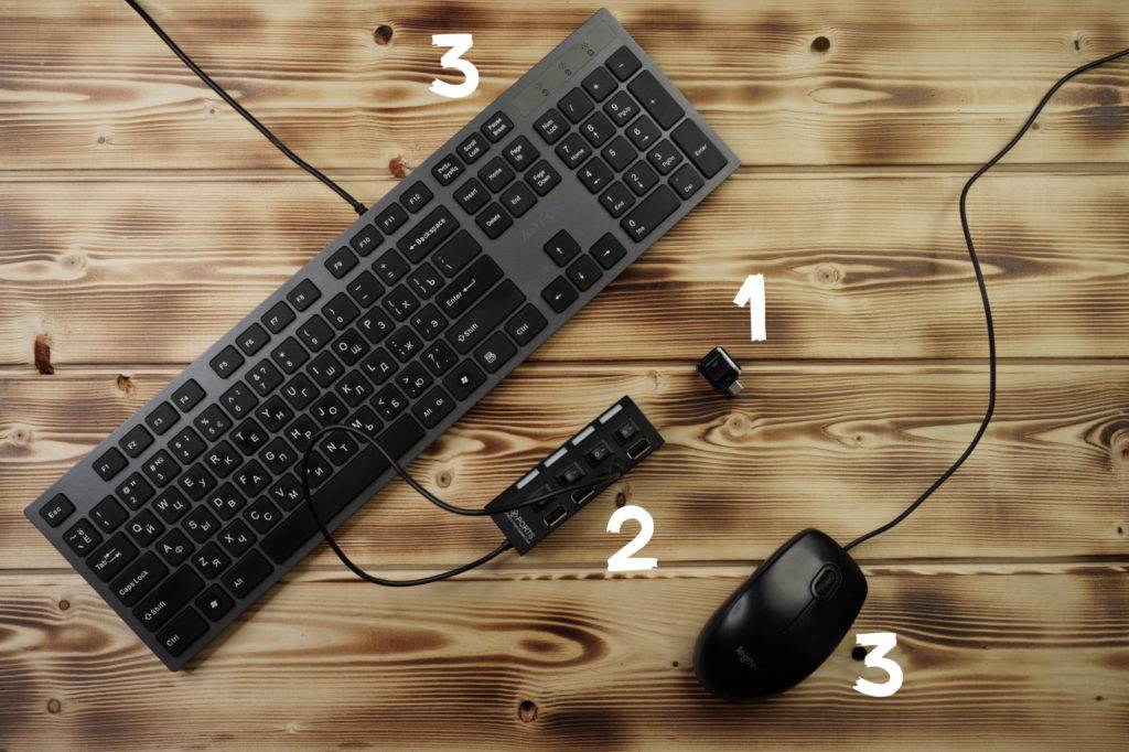 Как подключить клавиатуру и мышь к компьютеру или ноутбуку