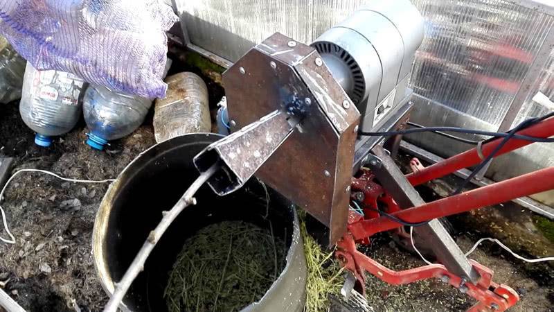 Самодельный измельчитель травы из стиральной машины: особенности изготовления и принцип работы