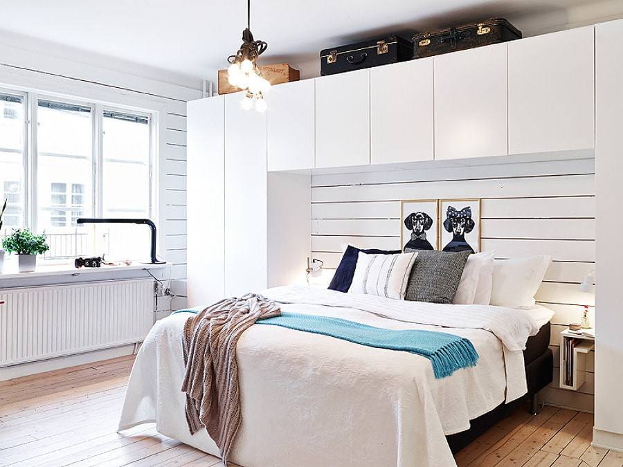 Маленькая спальня в скандинавском стиле и правила ее обустройства: цвета, аксессуары и мебель (52 фото) | дизайн и интерьер