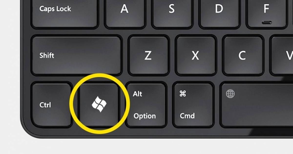 Клавиша windows на клавиатуре фото