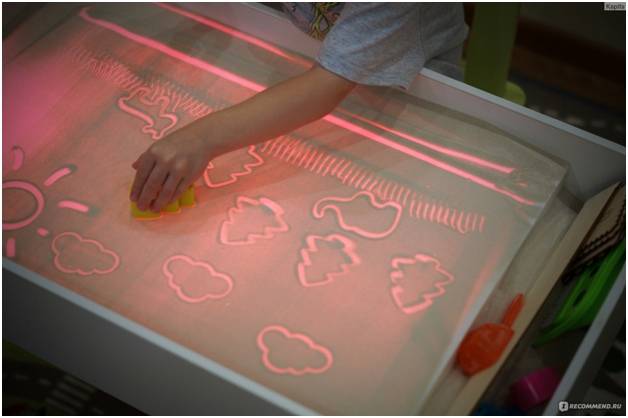 Польза рисования песком на световых столах для детей