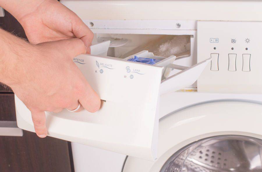 Эффективная очистка и мойка лотка для порошка в стиральной машине