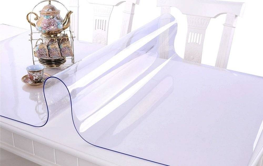 Силиконовая скатерть - жидкое стекло на кухонный стол, клеенка прозрачная, покрытие пвх, плюсы и минусы термоклеенки, термопленка