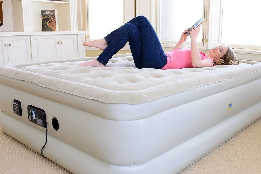 3 важных параметра как выбрать надувной матрас для сна