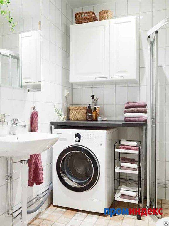 Куда поставить стиральную машину в маленькой ванной, 27 идей как разместить стиральную машину на кухне, в ванной, фото интерьеров