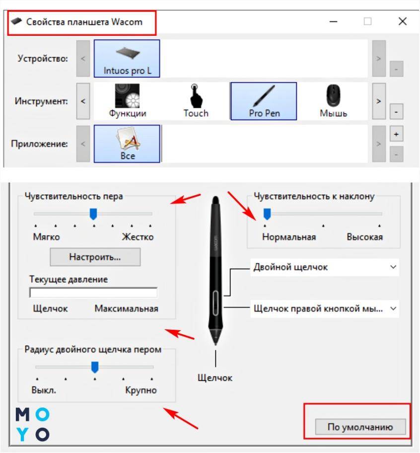 Как настроить графический. Как настроить перо графического планшета. Как настроить нажатие пера на графическом планшете. Настройки пера Wacom. Настройка драйверов графического планшета.