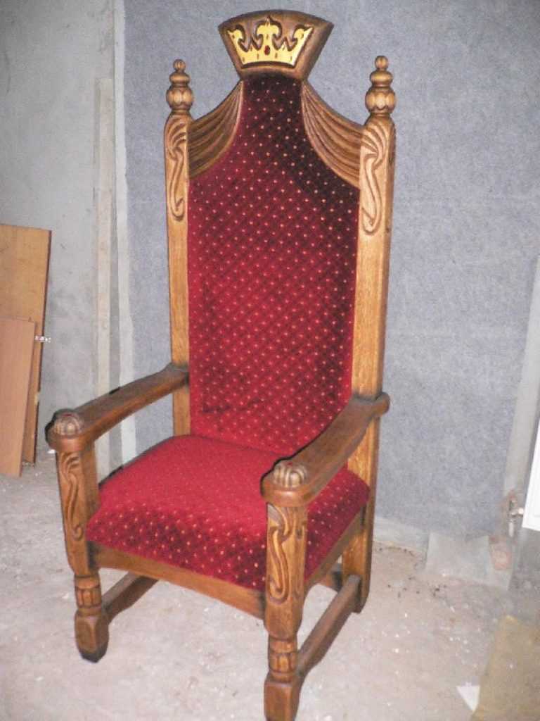 Как сделать трон из стула своими руками. мастер-класс «трон для короля и королевы