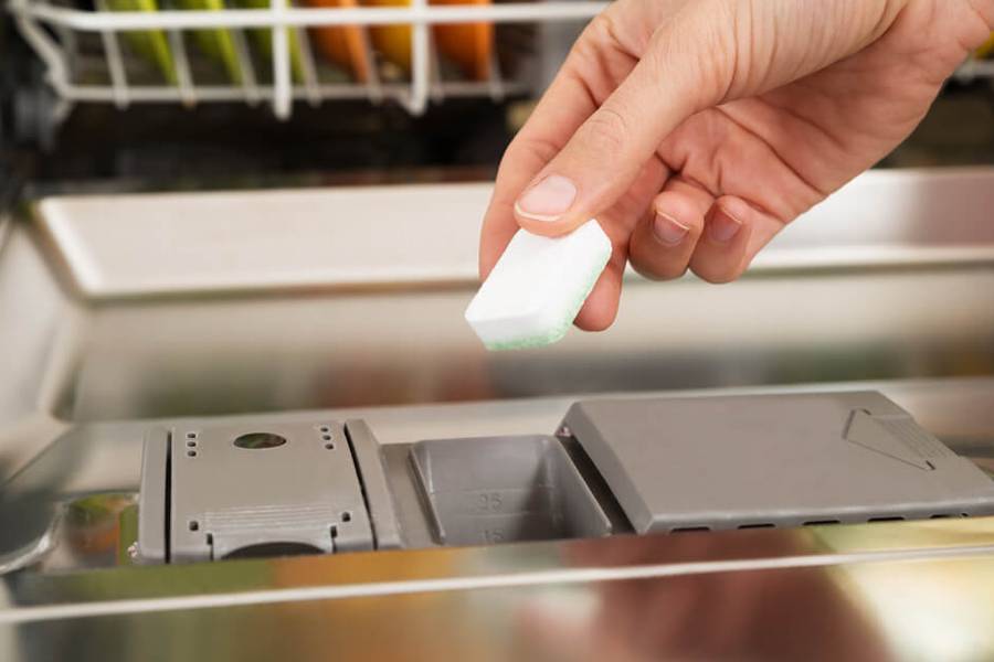 Почему в посудомоечной машине не растворяется таблетка