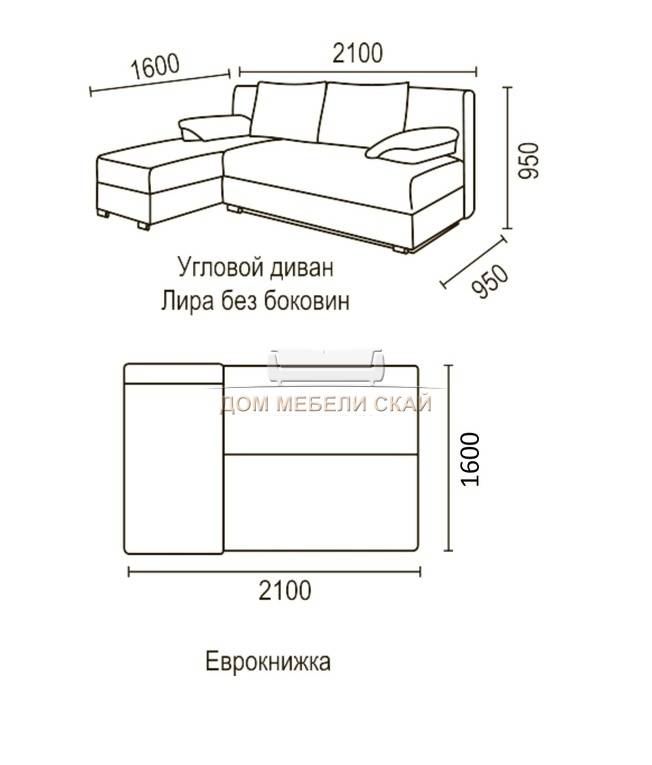 Кухонный уголок, размеры, типы конструкций дивана и стола