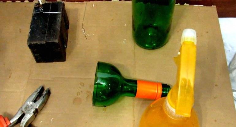 Как быстро разрезать стеклянную бутылку в домашних условиях