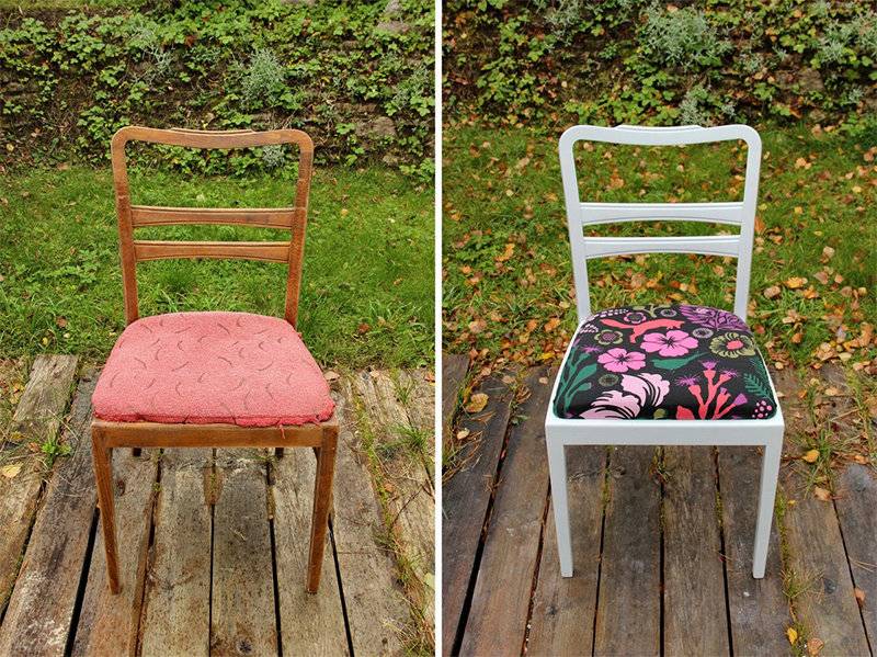 Оригинальные и полезные способы переделки старых стульев :: инфониак