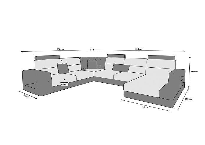 Какие бывают размеры углового дивана?