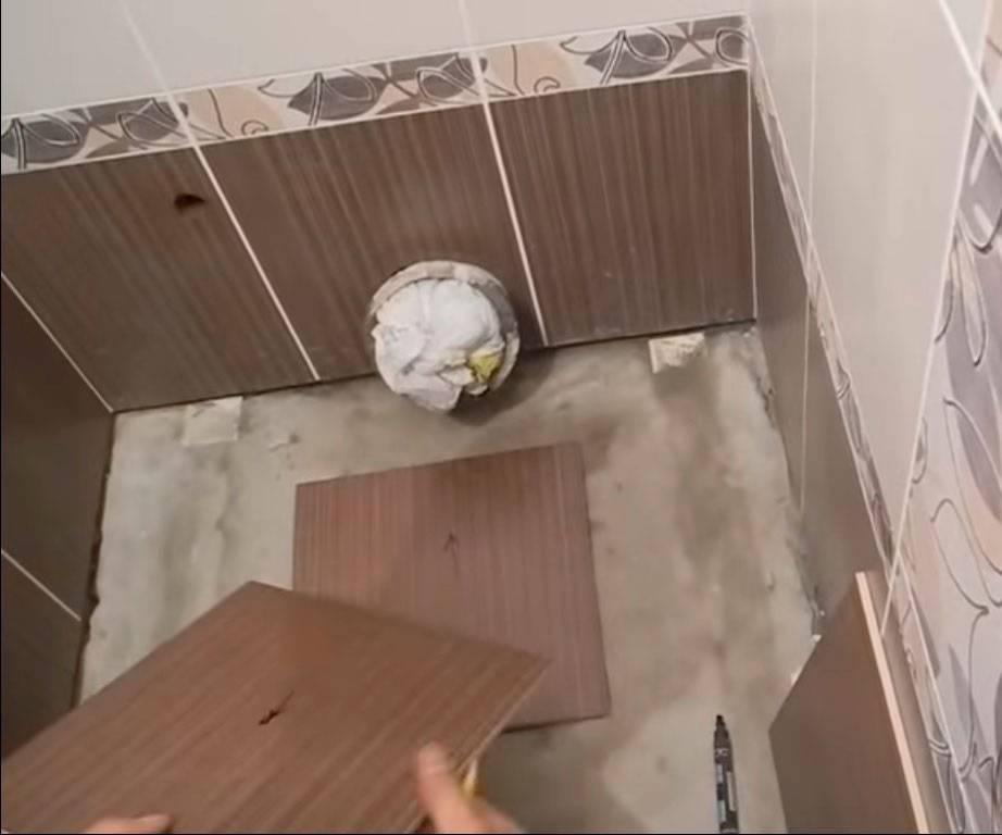 Укладка плитки в туалете на пол, как положить своими руками