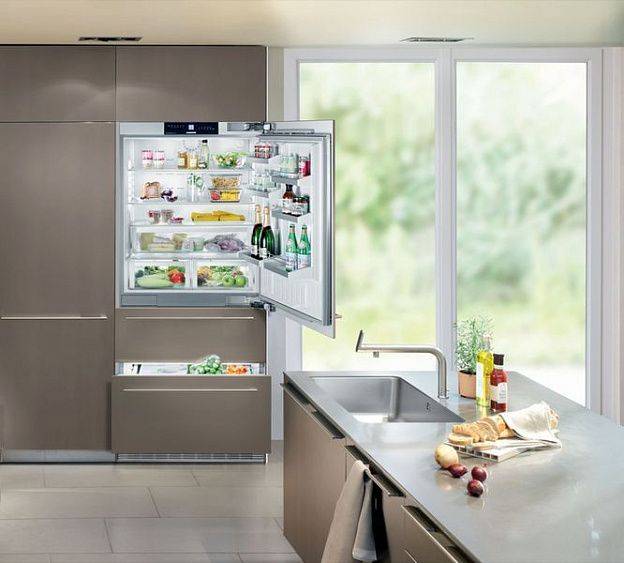 Чем отличается встраиваемый холодильник от обычного?