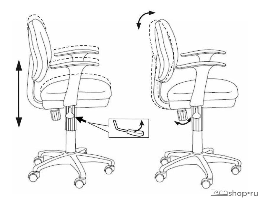 Регулировка офисного или компьютерного кресла своими руками