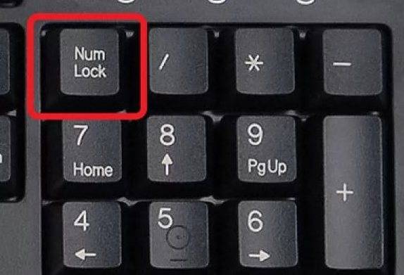 Не работает num lock