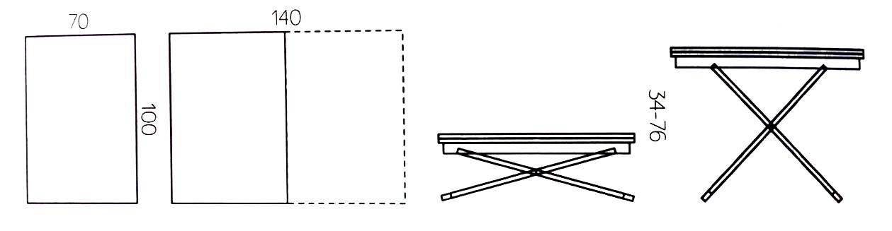 Подъемный механизм для стола трансформера