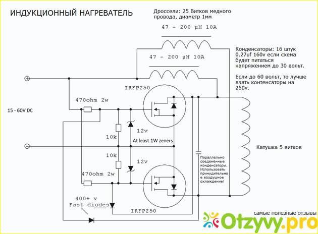 Индукционный нагреватель для автосервиса схема своими руками