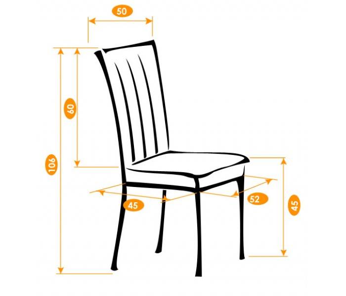 Высота полубарного стула: стандартные размеры для кухни