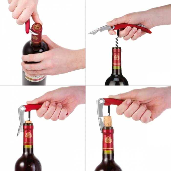 Как открыть бутылку вина штопором - продукталко