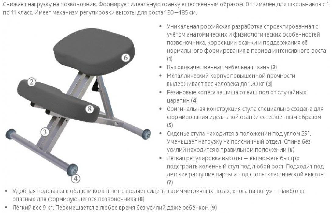 Преимущества использования и самостоятельное изготовление ортопедического коленного стула